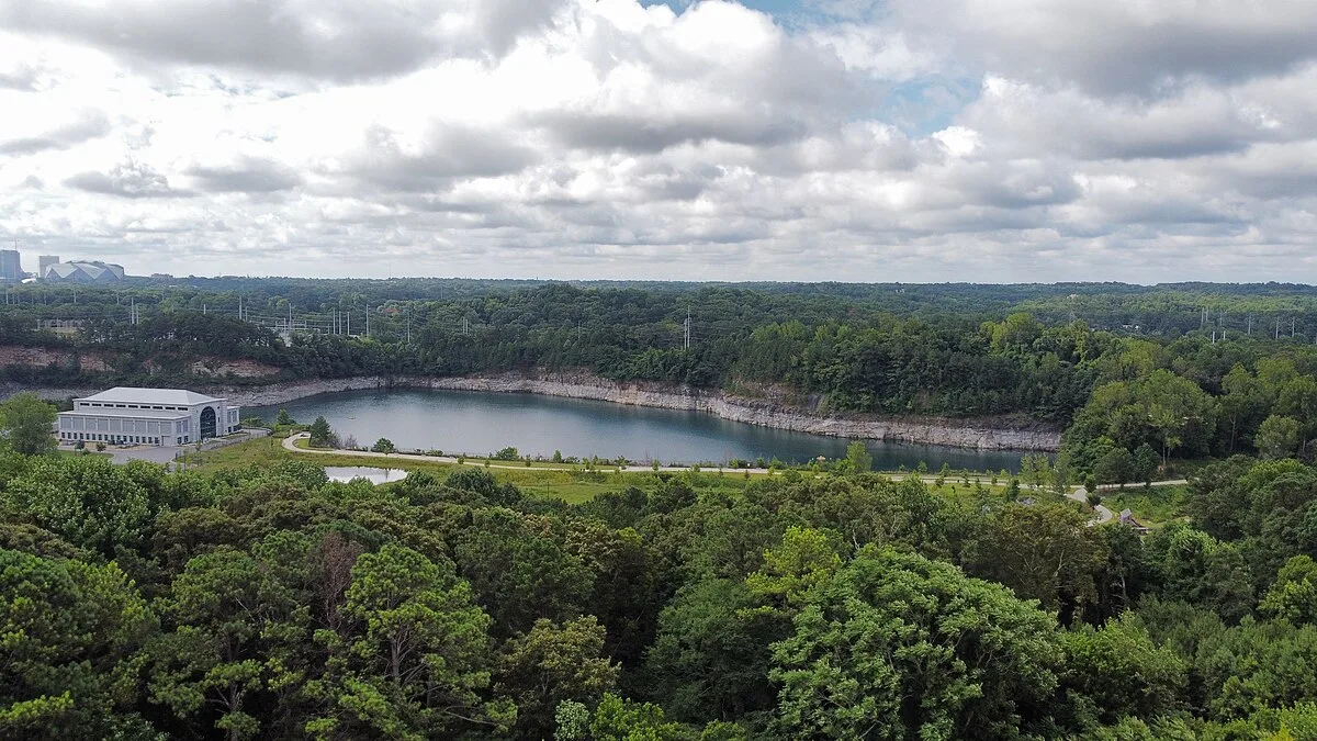 Bellwood Quarry reservoir at Westside Park in Atlanta
