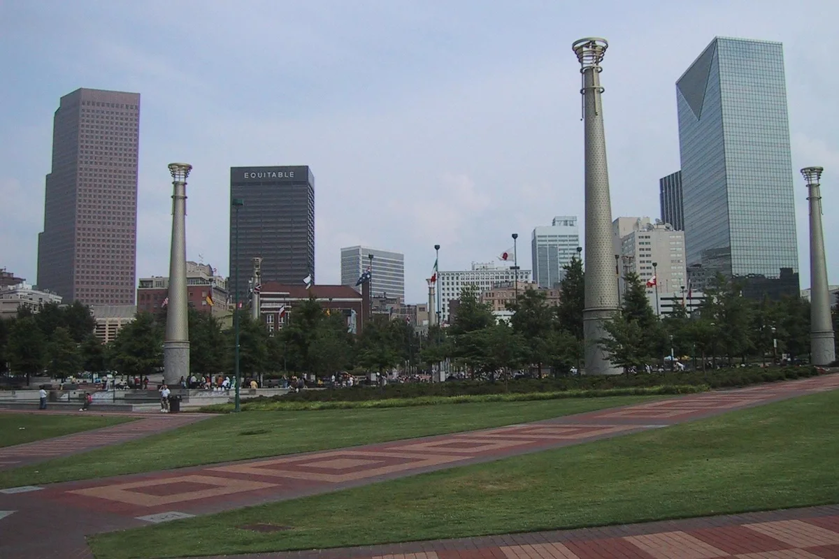 Downtown Atlanta skyline from Centennial Olympic Park