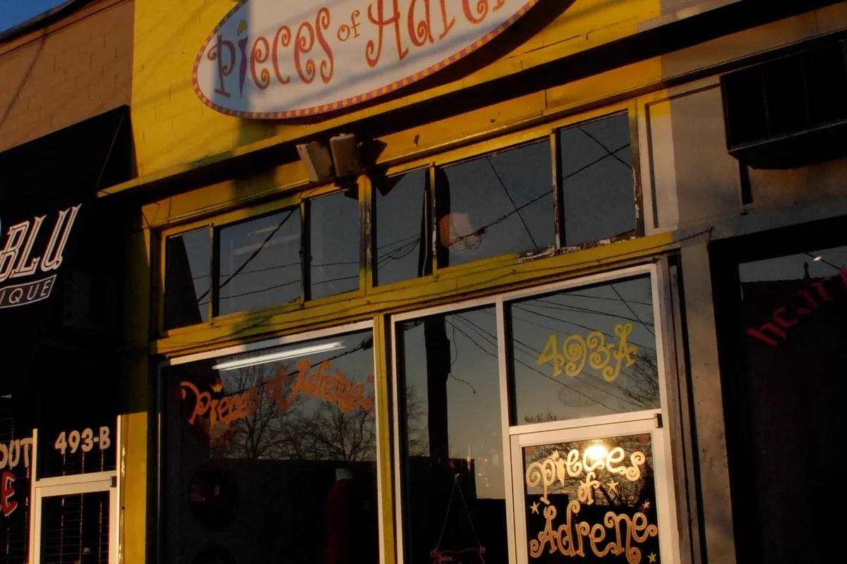 East Atlanta Village commercial district with local shops and restaurants