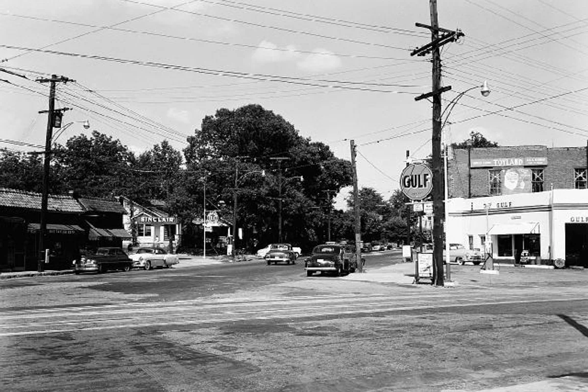 Historic downtown Kirkwood Atlanta circa 1954