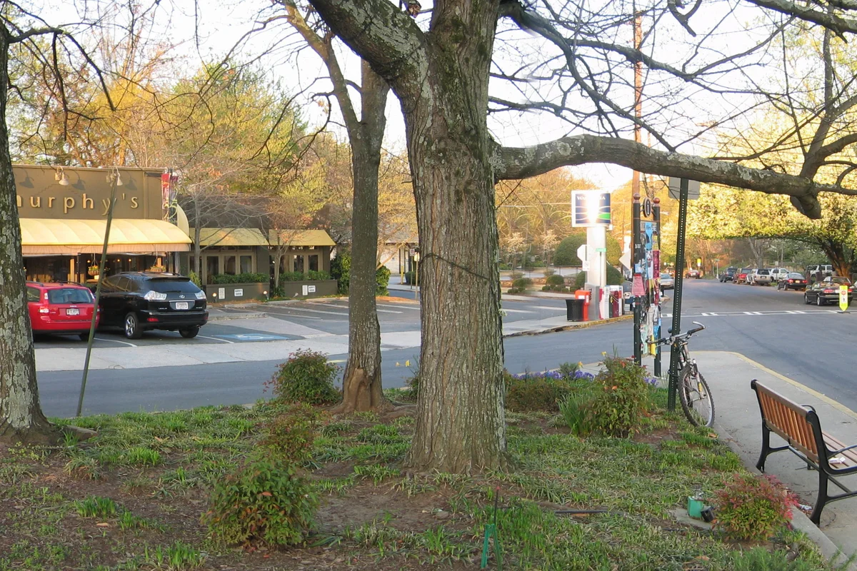 Panoramic view of Virginia-Highland neighborhood in Atlanta