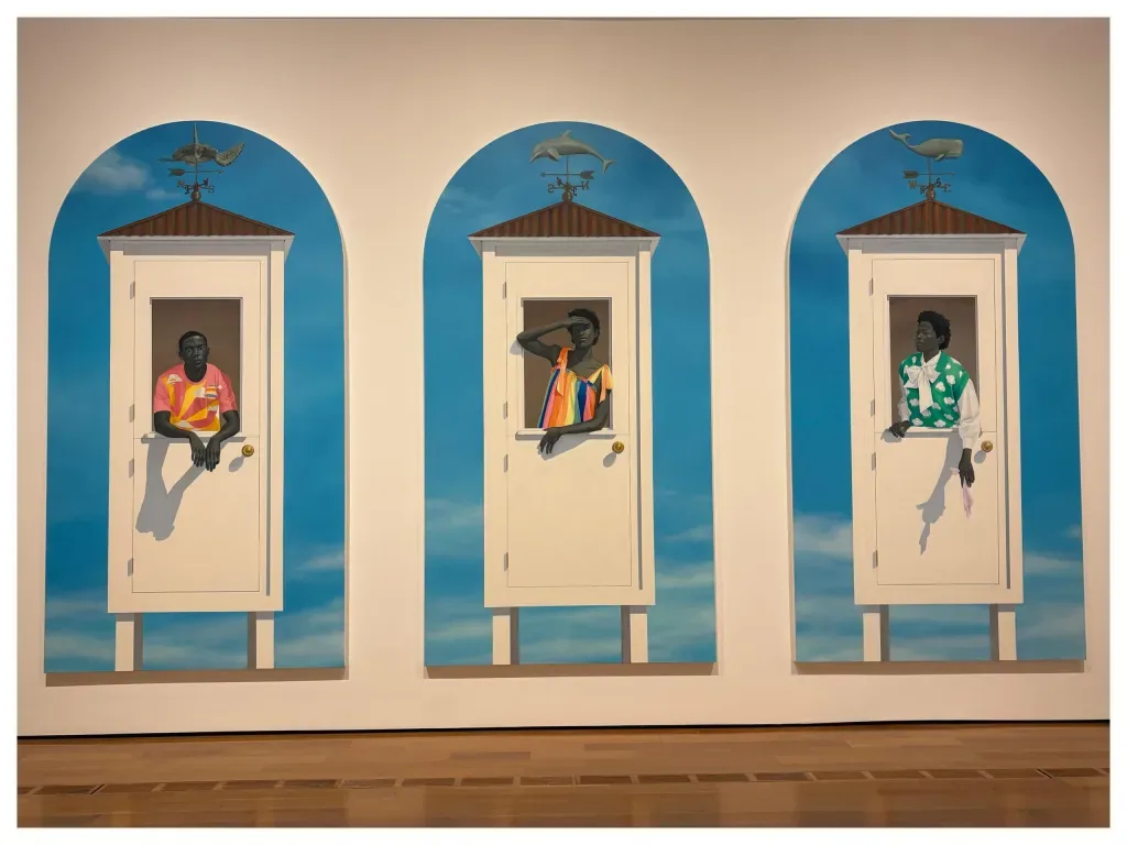 Amy Sherald painting on view in the American Sublime exhibition at the High Museum