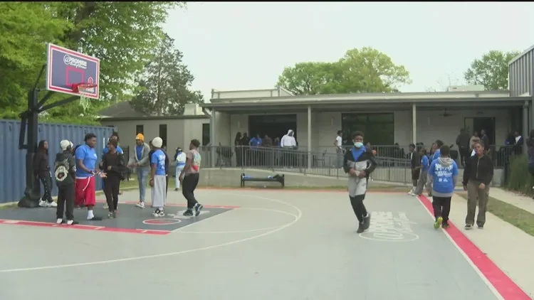 Teens participating in activities at an Atlanta At-Promise Center during spring break