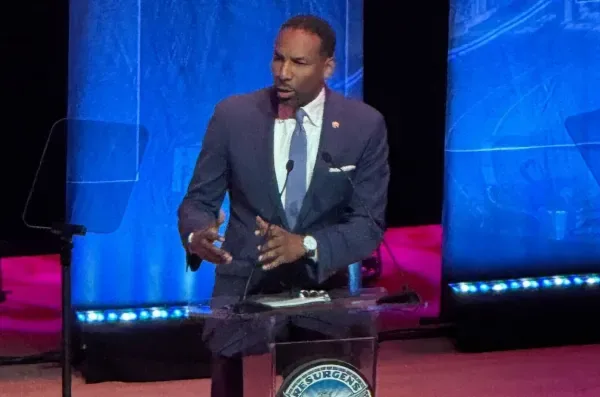 Atlanta Mayor Andre Dickens delivering remarks on the FY2027 budget
