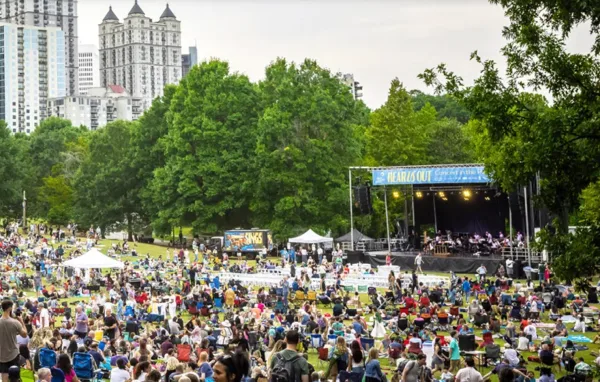 Atlanta Symphony Orchestra performing at Piedmont Park