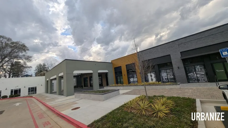 Empty retail spaces at The Beacon warehouse complex in Grant Park