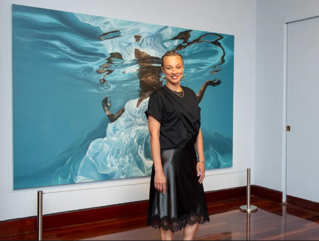 Calida Rawles painting at Spelman College Museum of Fine Art