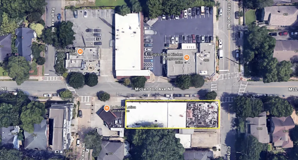 McLendon Avenue retail strip in Candler Park