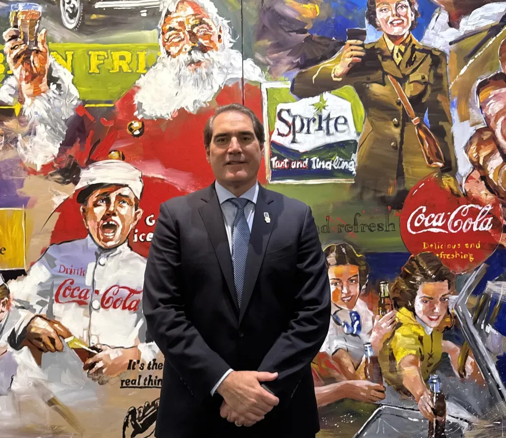 Coca-Cola CEO Henrique Braun at company headquarters in Atlanta
