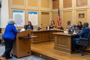 Decatur City Commission meeting discussing ECLC controversy