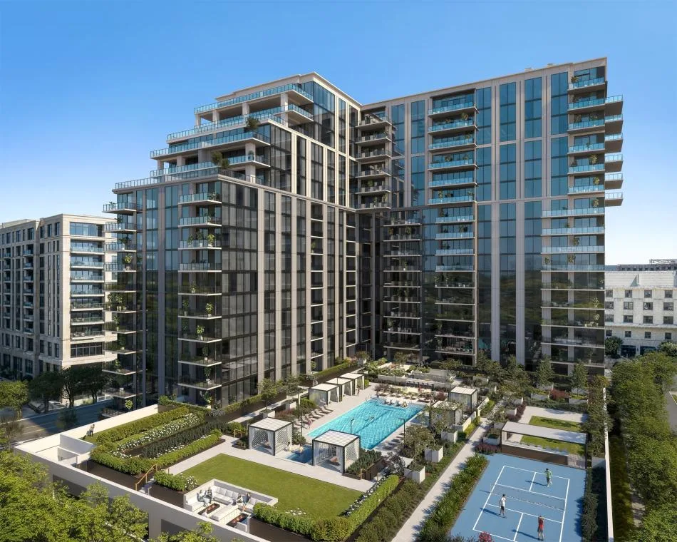 Rendering of Elyse Buckhead luxury condo tower amenity terrace