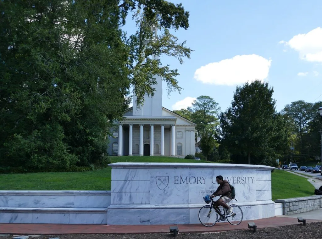 Emory University entrance in Druid Hills