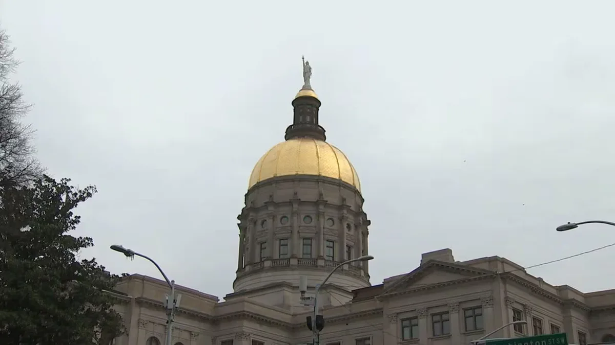 Georgia State Capitol building during legislative session
