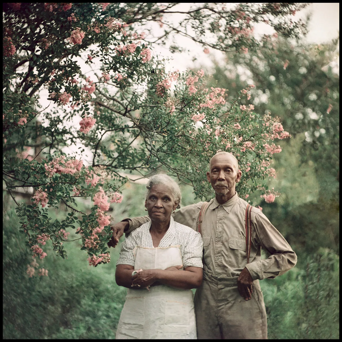 Gordon Parks color photograph from 1956 depicting segregation in the American South