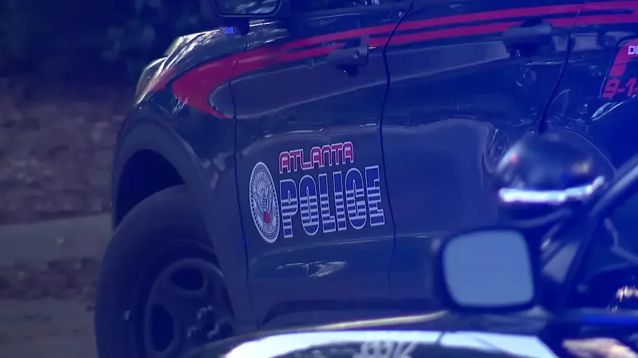 Atlanta police car at scene