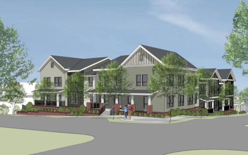 Rendering of proposed senior housing complex at 88 Howard Street in Kirkwood