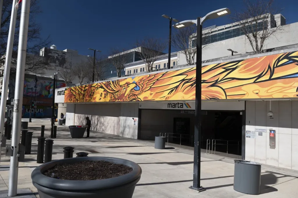 MARTA Five Points station with new Breeze fare equipment