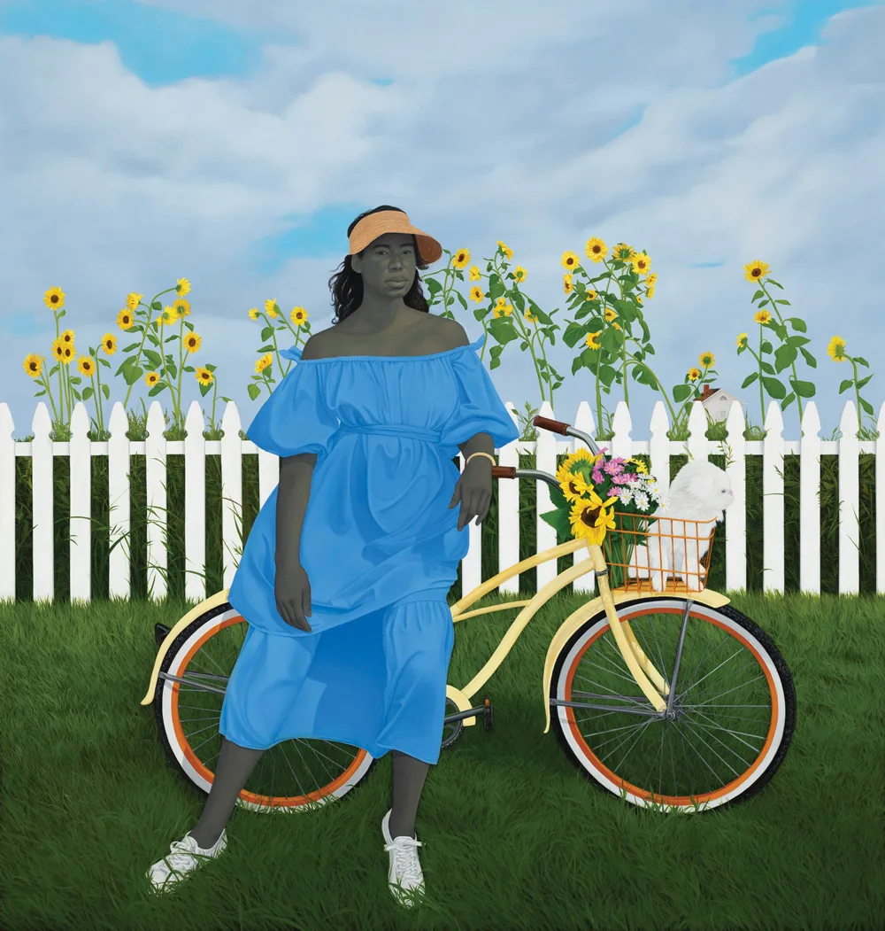 A painting from Amy Sherald's American Sublime exhibition at the High Museum