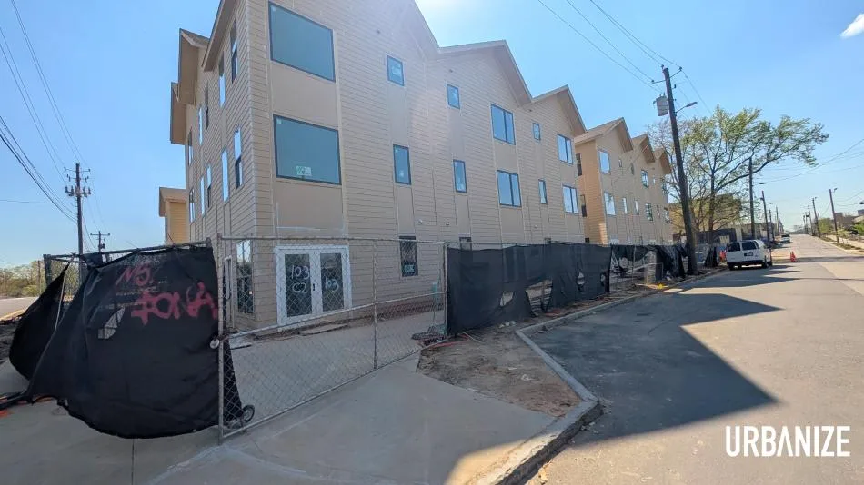 Townhomes under construction at 1121 Allene in Oakland City near the BeltLine