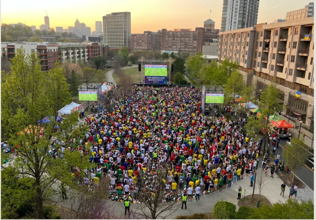 Historic Fourth Ward Park in Atlanta, site of the O4W Soccer Kickoff Festival