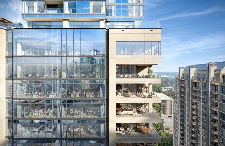 Rendering of 1072 West Peachtree, Atlanta's tallest new tower in 30 years, in Midtown