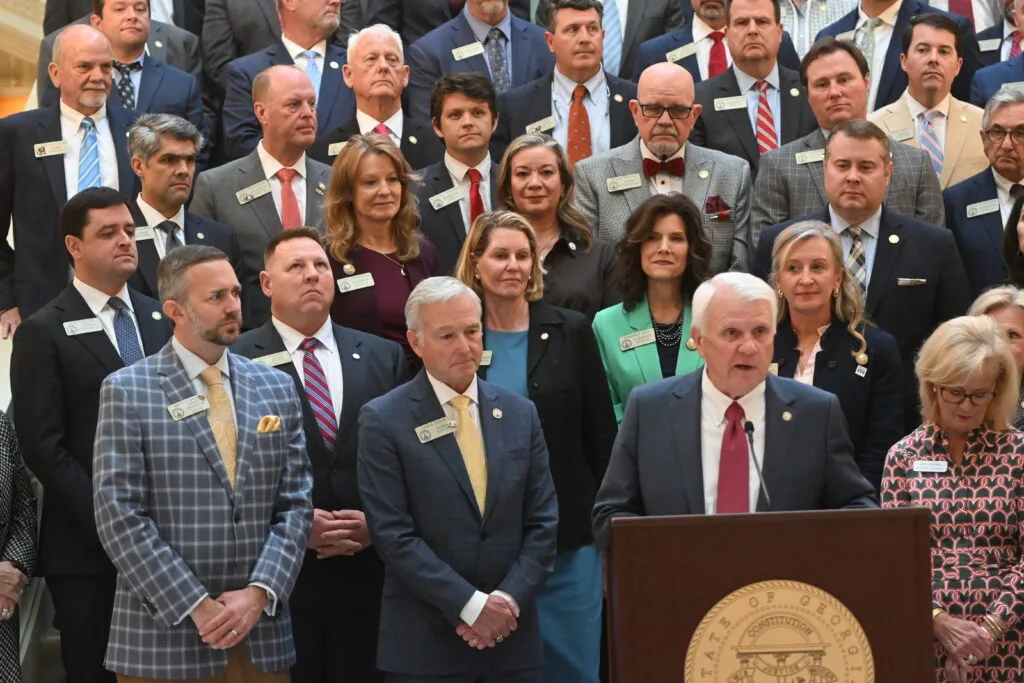 Georgia State Capitol during Sine Die legislative session